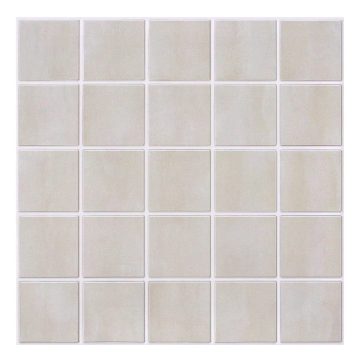 Beige square wall panel sheet on a white background