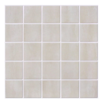 Beige square wall panel sheet on a white background