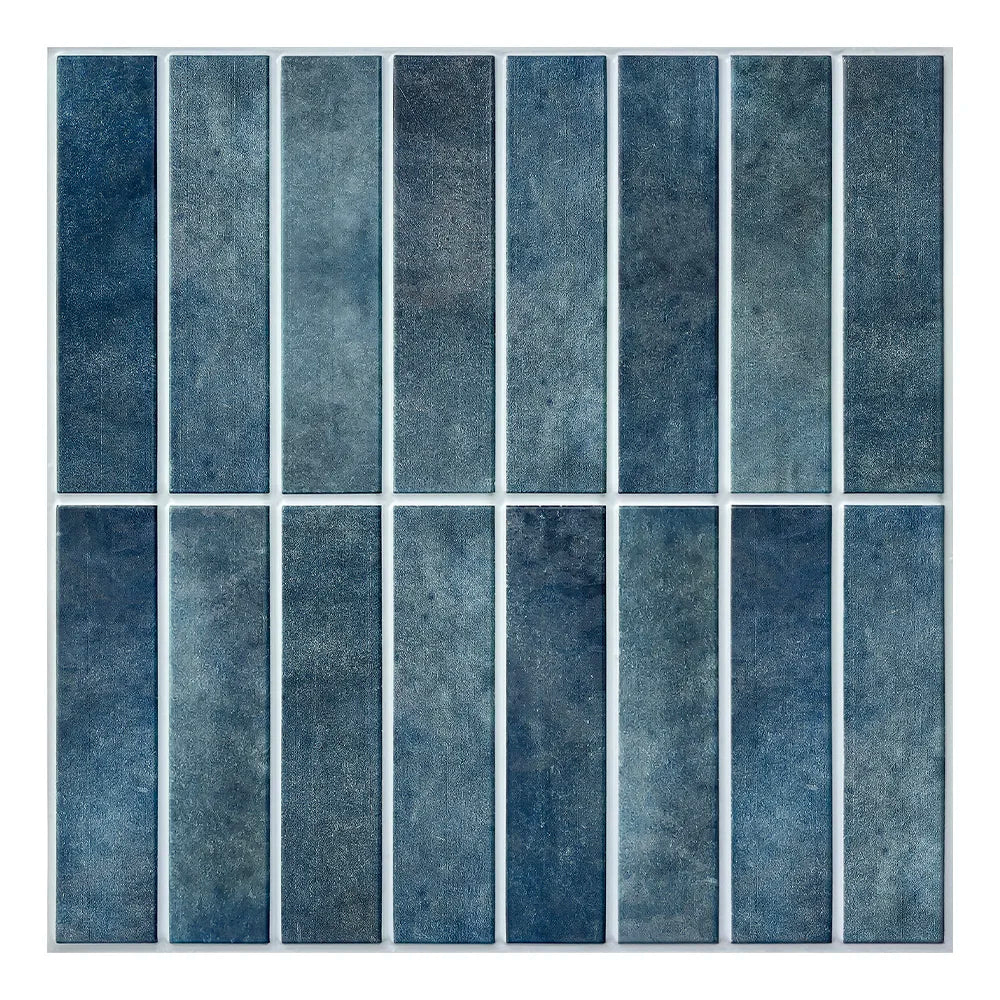 Blue self-adhesive strip sheet, 30 × 30 cm, on a white background
