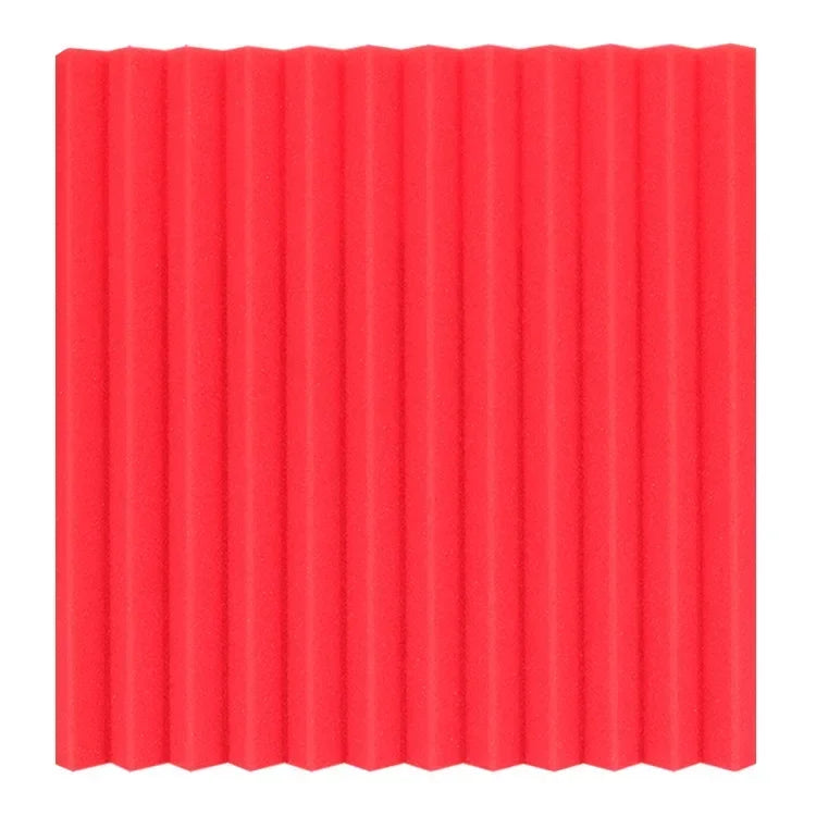 Rood schuimpaneel in wigvorm, vooraanzicht