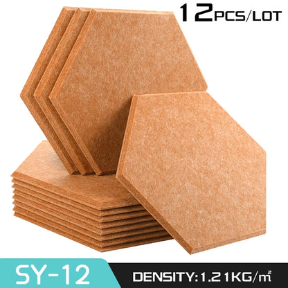 12 terrakotta-sävyisen kuusikulmiopaneelin pino, malli 12