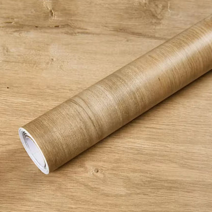 Roll of light golden wood effect self-adhesive vinyl