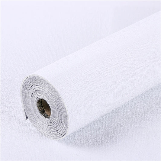 White peel and stick XPE foam panel roll on a white background