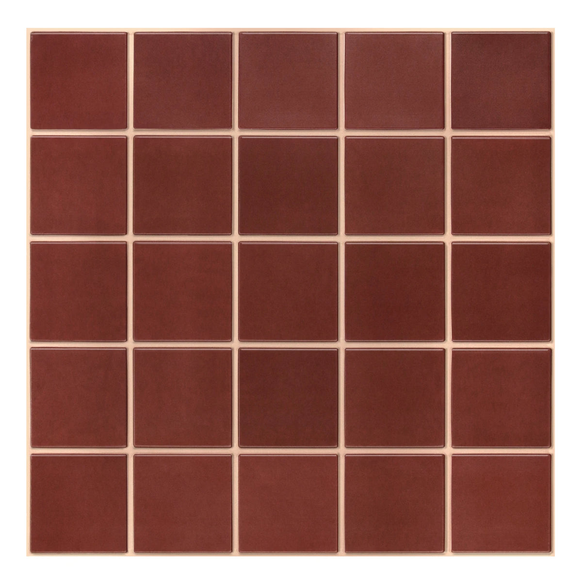 Red square wall panel sheet on a white background