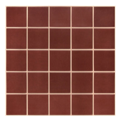 Red square wall panel sheet on a white background