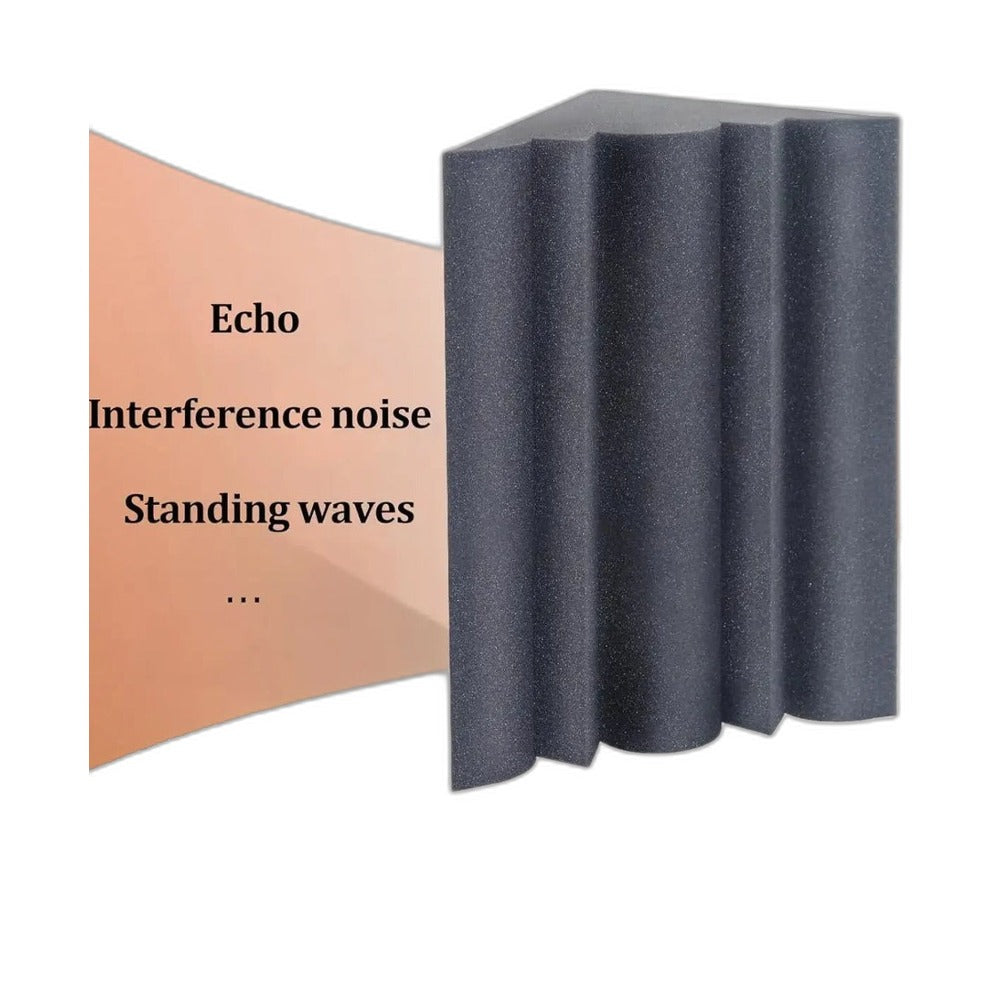 Foam acoustic corner panels, 30 × 30 × 50 cm, 2 pieces