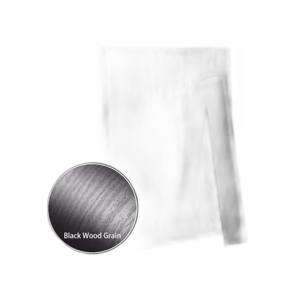 Wood effect adhesive vinyl in black for tables and walls